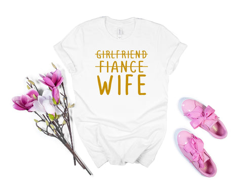 wife shirt, husband shirt, couples marriage, marriage shirt, girlfriend fiancee wife , married shirt, bachelorette shirt, married