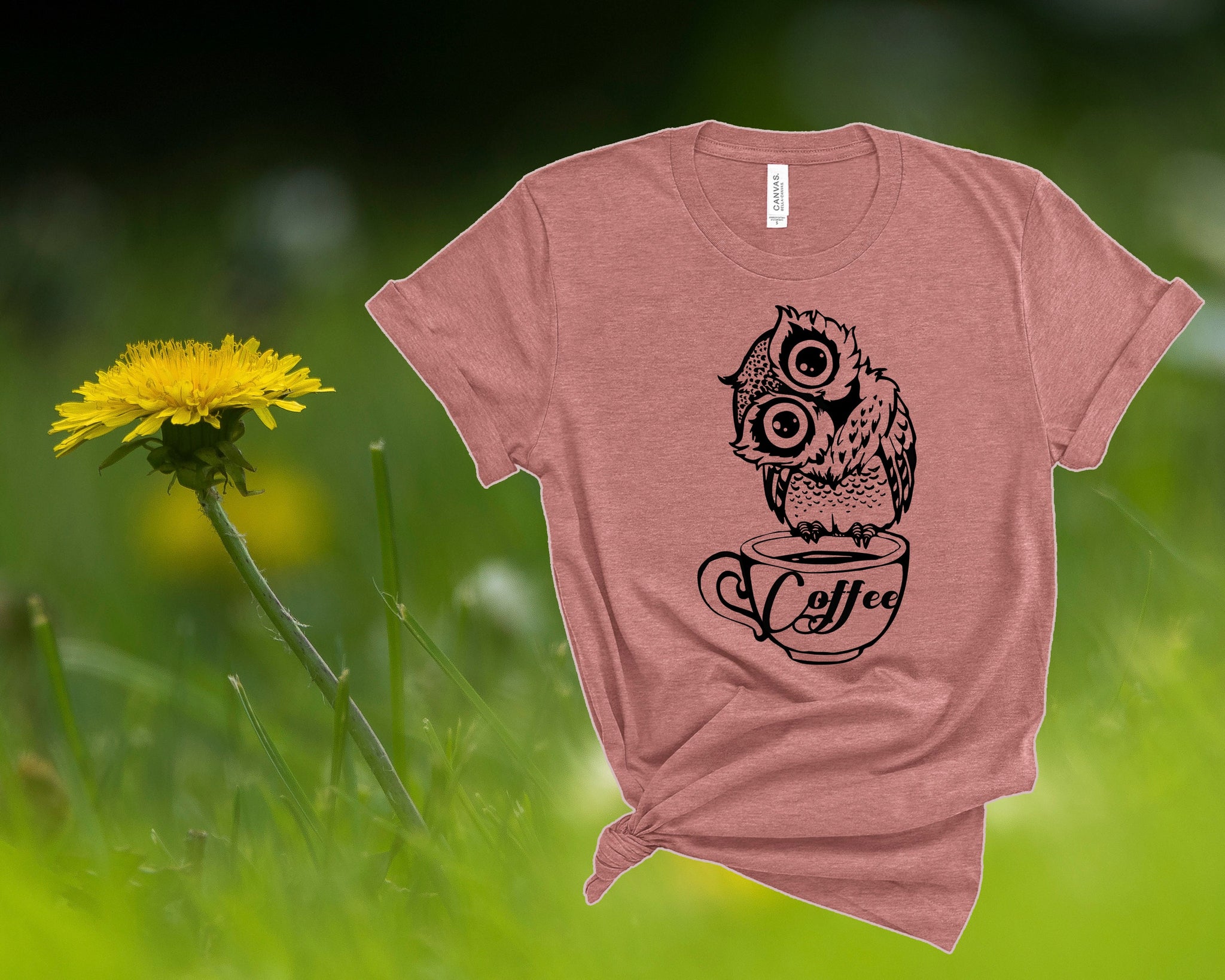 Cute Owl T-Shirt, Owl and Coffee shirt, Funny T Shirt,  Men Women Unisex, Best gift Shirt, Best gift for her,Best gift for Christmas, Animal