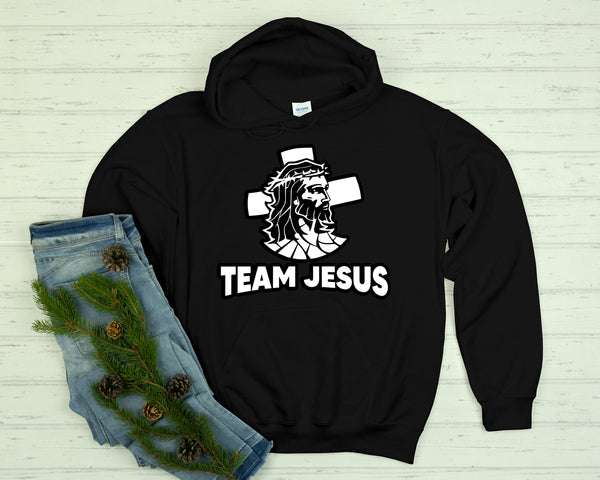 Team Jesus Hoodie, Jesus Favorite Hoodie, Christmas Shirts, Couple Long Sleeve, Funny Jesus Hoodie, Matching Christmas, Onesie Christmas