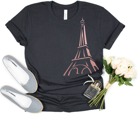 Paris Eiffel Tower T-Shirt,Europe Vacation Clothes,Holiday Shirt,France Visit Outfit,for Traveler, Bonjour France Tee,Gift for Christmas