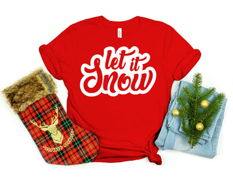 Let is Snow Shirt, Christmas Mother Gift, Christmas Shirts, Couple Long Sleeve, Funny Christmas Shirt, Matching Christmas, Onesie Christmas
