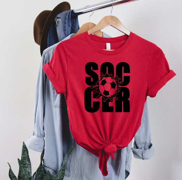 Soccer T-Shirt, Football shirt for Men Women Girls, Soccer Ball Unisex shirt, Sports Workout Shirt,Sport Gift,Ball Shirt, Soccer Lover Shirt