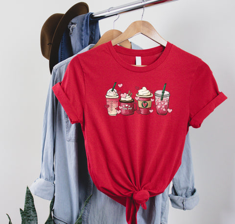 Womens Valentines Day T-Shirt, Valentine Coffee Shirt, Womens Valentines Day Sweater, Valentines Day Shirt, Valentines Tee