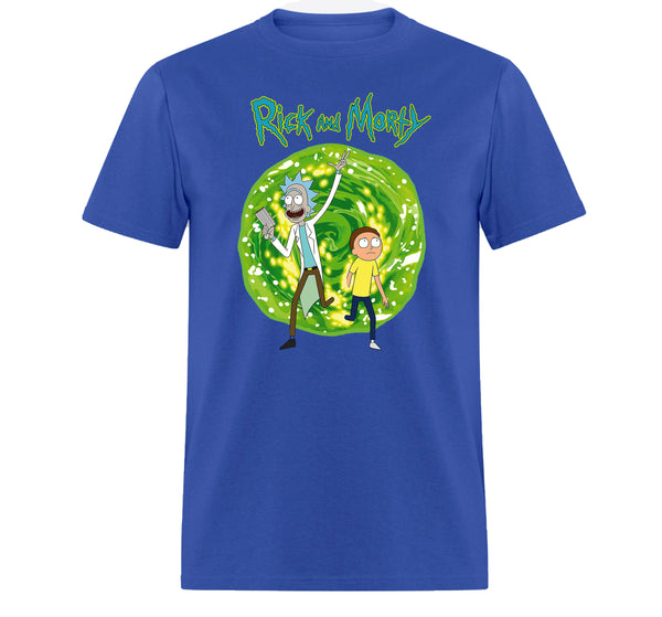 Rick and Morty Dimension Portal,Short Sleeve T-Shirts for Men, and Women, Rick and Morty, Funny Rick and Morty Top for Youth ,Unisex T-shirt , Family Birthday Gift