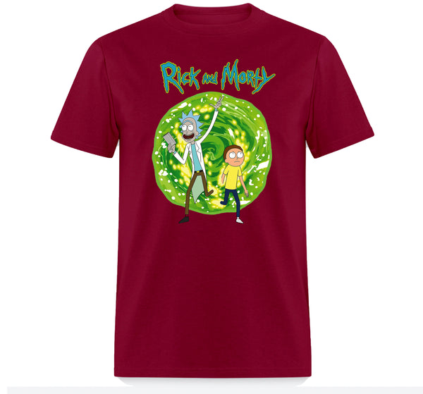 Rick and Morty Dimension Portal,Short Sleeve T-Shirts for Men, and Women, Rick and Morty, Funny Rick and Morty Top for Youth ,Unisex T-shirt , Family Birthday Gift