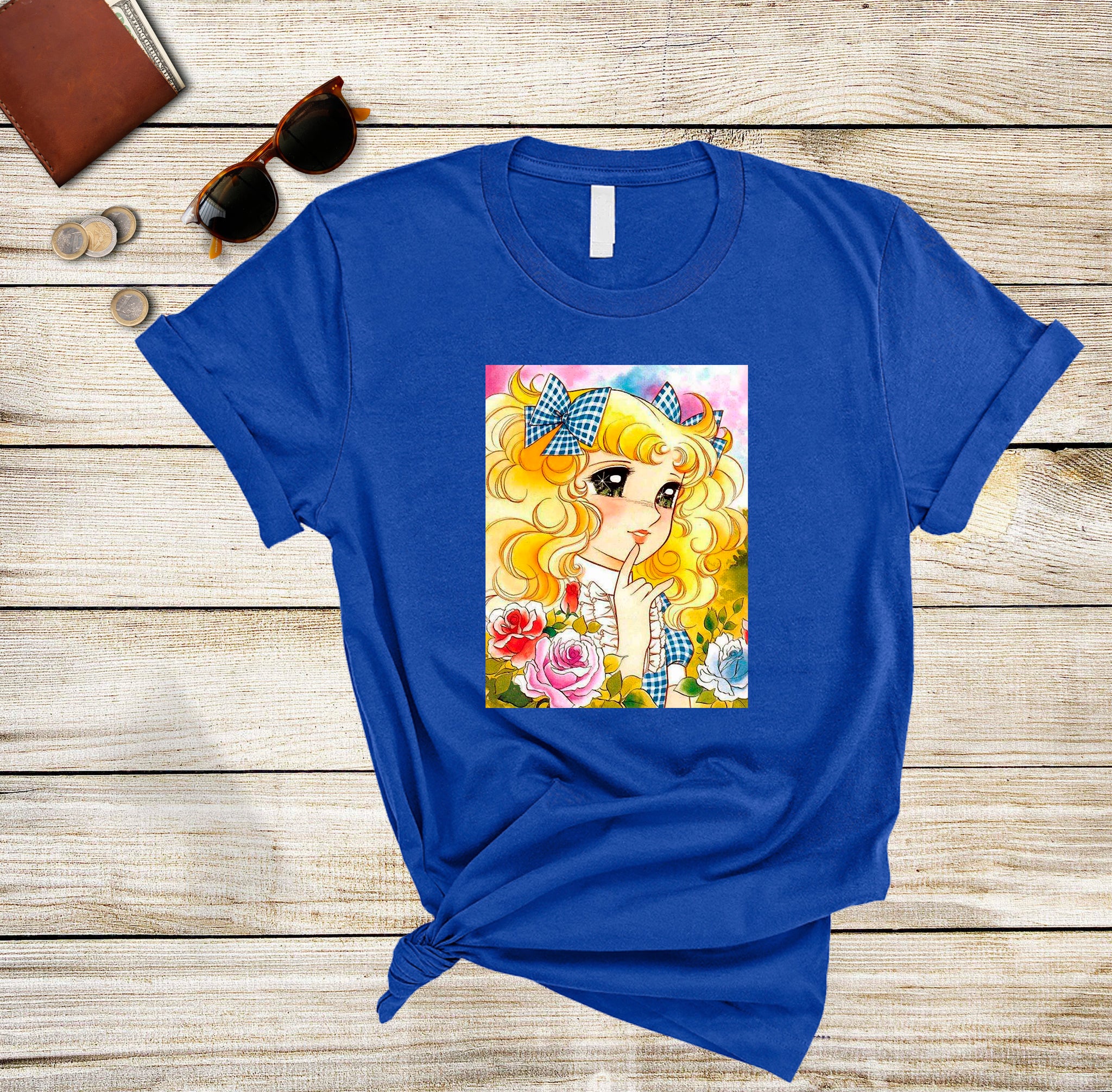 Candy Candy Vintage Portrait, Best Friend T-Shirt Anime Lovers T-Shirt for woman,Kyandi Kyandi Tee for Youth,Bday Shirt,Gift for BFF, 70's,Valentines Day Shirt, Valentines Tee,Plus Size Shirt, % 100 Cotton Custom Shirt