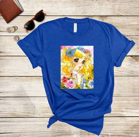 Candy Candy Vintage Portrait, Best Friend T-Shirt Anime Lovers T-Shirt for woman,Kyandi Kyandi Tee for Youth,Bday Shirt,Gift for BFF, 70's,Valentines Day Shirt, Valentines Tee,Plus Size Shirt, % 100 Cotton Custom Shirt