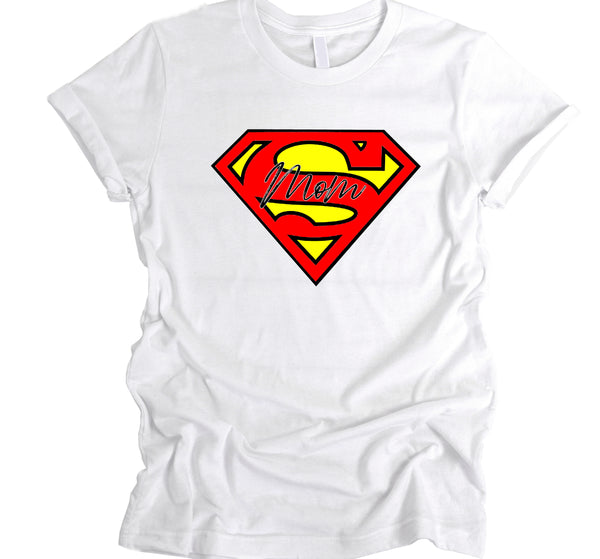 Super Mom T-Shirt,Classic Superman  Vintage T-Shirt, Superhero Mother's Day T-Shirt, Gift for Christmas,  Fleece Sweater Pullover Hoodie, Unisex Sweatshirt, Funny, Gift for Superman Lover, Superman Fan Top