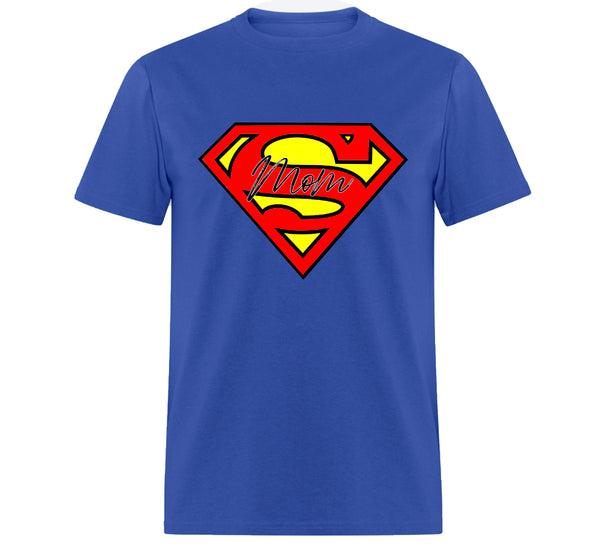 Super Mom T-Shirt,Classic Superman  Vintage T-Shirt, Superhero Mother's Day T-Shirt, Gift for Christmas,  Fleece Sweater Pullover Hoodie, Unisex Sweatshirt, Funny, Gift for Superman Lover, Superman Fan Top